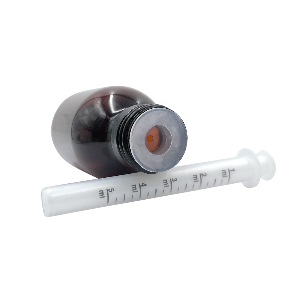 JERINGA DOSIFICADOR DE 5mL + ADAPTADOR VIDRIO din28 (pack 5)