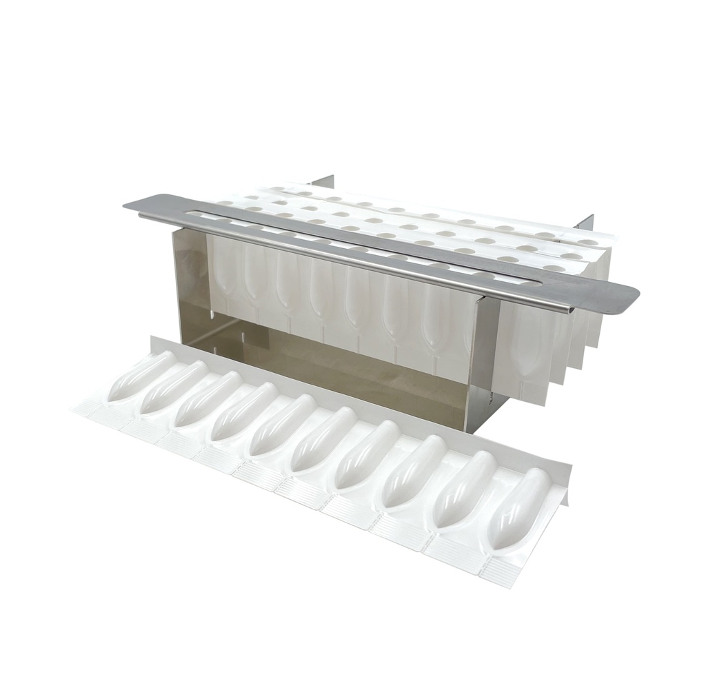 SOPORTE SUPOSITORIOS ACERO INOXIDABLE