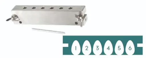[2403801] MOLDE DE PRECISION PARA OVULOS 3 g (6 U)